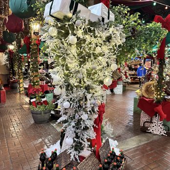 Old World Village - Upside down Christmas tree - Shopping Centers Near Me - Huntington Beach, California