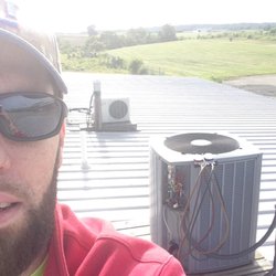 Cjm Plumbing Heating and Air - Servicing a 5 ton heat pump air ease cleaned coil checked charges
