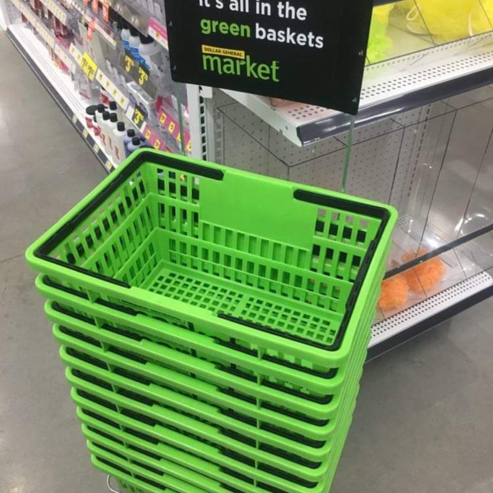 Dollar General Market - a green shopping basket - Grocery Near Me - Milford, Pennsylvania Dollar General Market - a green shopping basket - Grocery Near Me - Milford, Pennsylvania