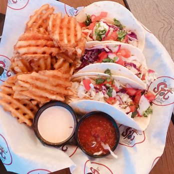 The Spot - Blackened Mahi-Mahi Tacos - Burgers Near Me - Galveston, Texas