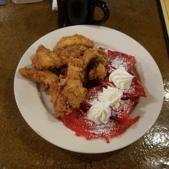 Werner's - Chicken a bff re velvet waffles HELL YEAH - Breakfast & Brunch Near Me - Baltimore, Maryland