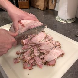 Sliced porchetta