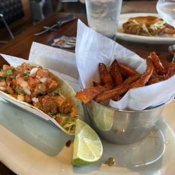 Scotty Browns Barkley Village - Crispy Chicken Taco with yam fries - Bars Near Me - Bellingham, Washington Scotty Browns Barkley Village - Crispy Chicken Taco with yam fries - Bars Near Me - Bellingham, Washington