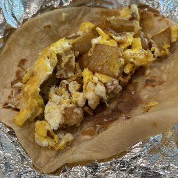 Puebla's Mexican Kitchen - Potato, Egg, and Bean Taco on a Flour Tortilla for $3 - Mexican Near Me - Houston, Texas Puebla's Mexican Kitchen - Potato, Egg, and Bean Taco on a Flour Tortilla for $3 - Mexican Near Me - Houston, Texas