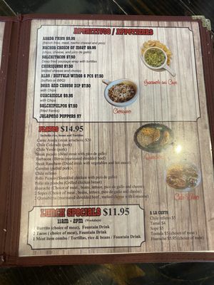 Menu photo 1 Compadres Grill and Bar Galt, CA