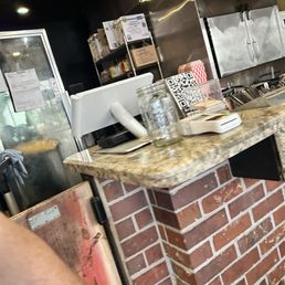 Smoker behind the register, terrible pic I know, sorry.