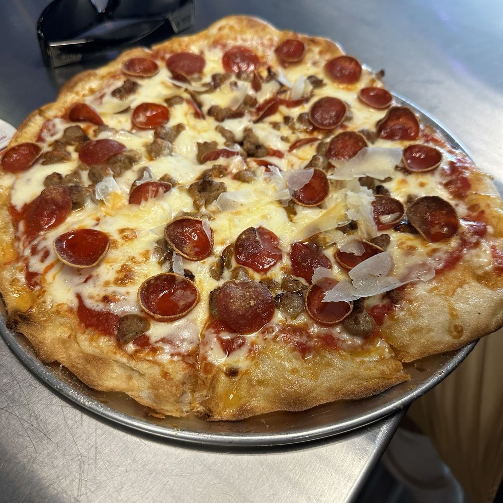Pepperoni and Sausage Pizza