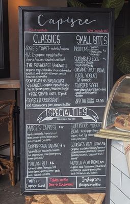 Menu photo 2 Capisce Coffee & Espresso Bar Lake Placid, NY Menu photo 2 Capisce Coffee & Espresso Bar Lake Placid, NY