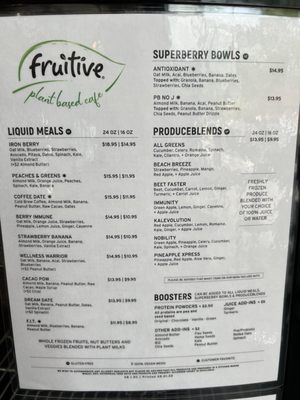Menu photo 6 Fruitive - Healthy Food & Smoothies Washington, DC, DC