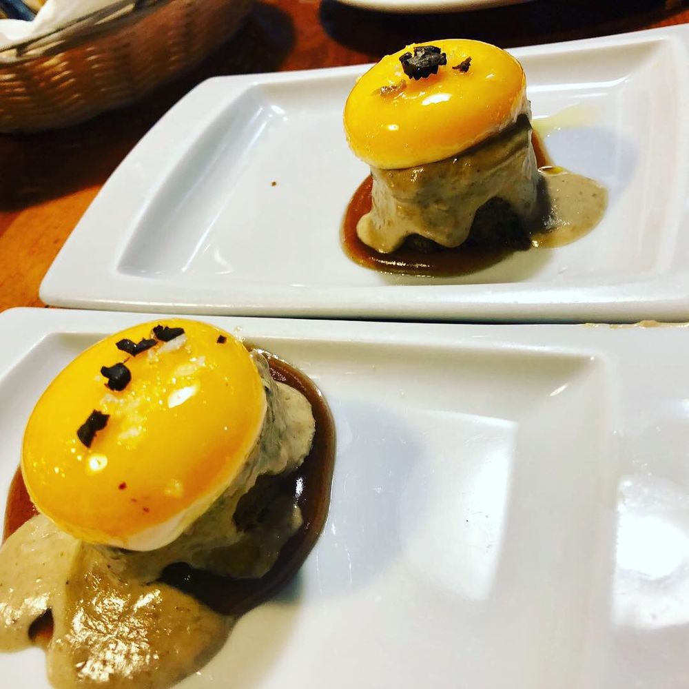 Eslava - Egg and mushroom YUMMY - Tapas Bars Near Me - Seville, SE Eslava - Egg and mushroom YUMMY - Tapas Bars Near Me - Seville, SE