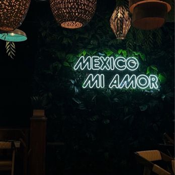 Los Amores de Julia - Dining area- LED Grass Wall - Mexican Near Me - Sacramento, California