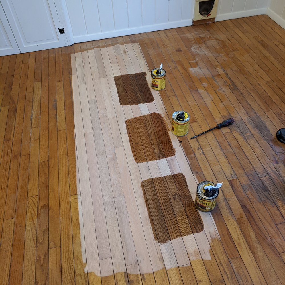 Custom Floors - a hardwood floor being sanded - Flooring Near Me - Cranbury Township, New Jersey Custom Floors - a hardwood floor being sanded - Flooring Near Me - Cranbury Township, New Jersey