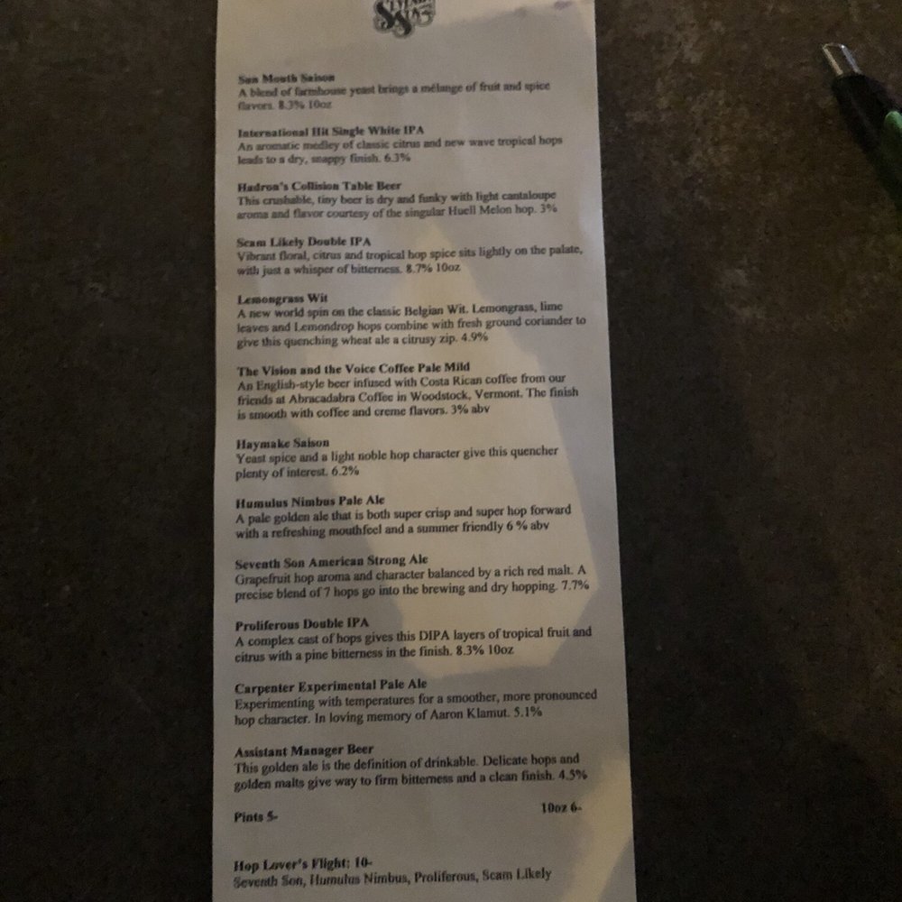 Seventh Son Brewing - The beer list - Breweries Near Me - Columbus, Ohio Seventh Son Brewing - The beer list - Breweries Near Me - Columbus, Ohio