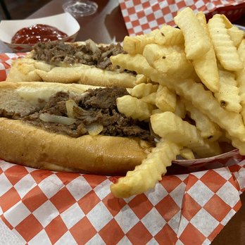 Cheesesteak Grille - Original cheesesteak..with a little  side of fries. - Sandwiches Near Me - Roseville, California