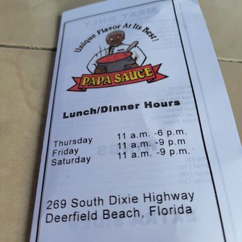 Papa Sauce - Caterers Near Me - Deerfield Beach, Florida