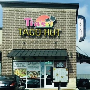 Tia’s Taco Hut - Outside. Drive thru on right. - Tacos Near Me - New Braunfels, Texas Tia’s Taco Hut - Outside. Drive thru on right. - Tacos Near Me - New Braunfels, Texas