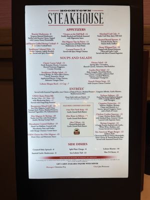 Menu photo 1 Boomtown Steakhouse Verdi, NV