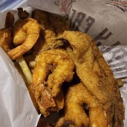 Fried whiting and Shrimp