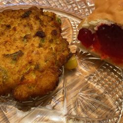 Tom Thumb - Dr. Prager's Broccoli pancake and jelly donut
