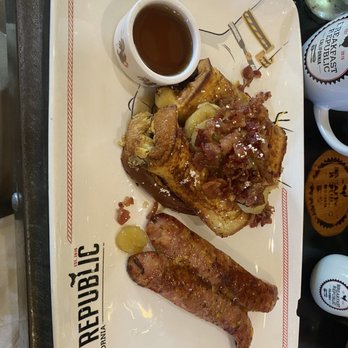 Breakfast Republic - Peanut butter stuffed French toast!! - Breakfast & Brunch Near Me - San Diego, California