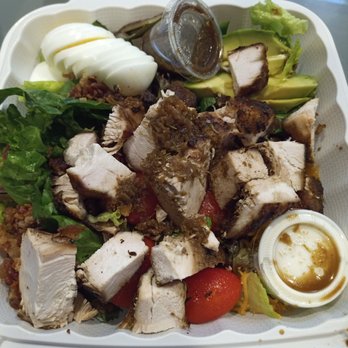 Back A Yard Caribbean Grill - Caribbean Cobb Salas with Chicken - Caribbean Near Me - Campbell, California Back A Yard Caribbean Grill - Caribbean Cobb Salas with Chicken - Caribbean Near Me - Campbell, California