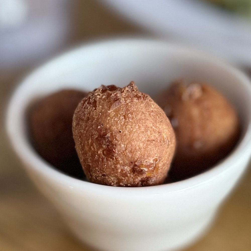 Hurricane Oyster Bar - Coconut Corn Fritters - Seafood Near Me - Grayton Beach, Florida Hurricane Oyster Bar - Coconut Corn Fritters - Seafood Near Me - Grayton Beach, Florida