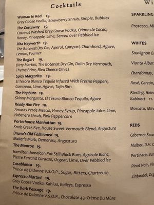 Menu photo 5 Porterhouse San Mateo, CA