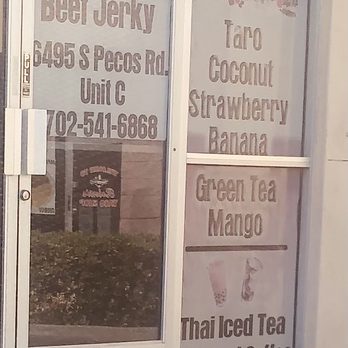 Suns Beef Jerky Pecos - This is the advertisement on their front door - Meat Shops Near Me - Las Vegas, Nevada