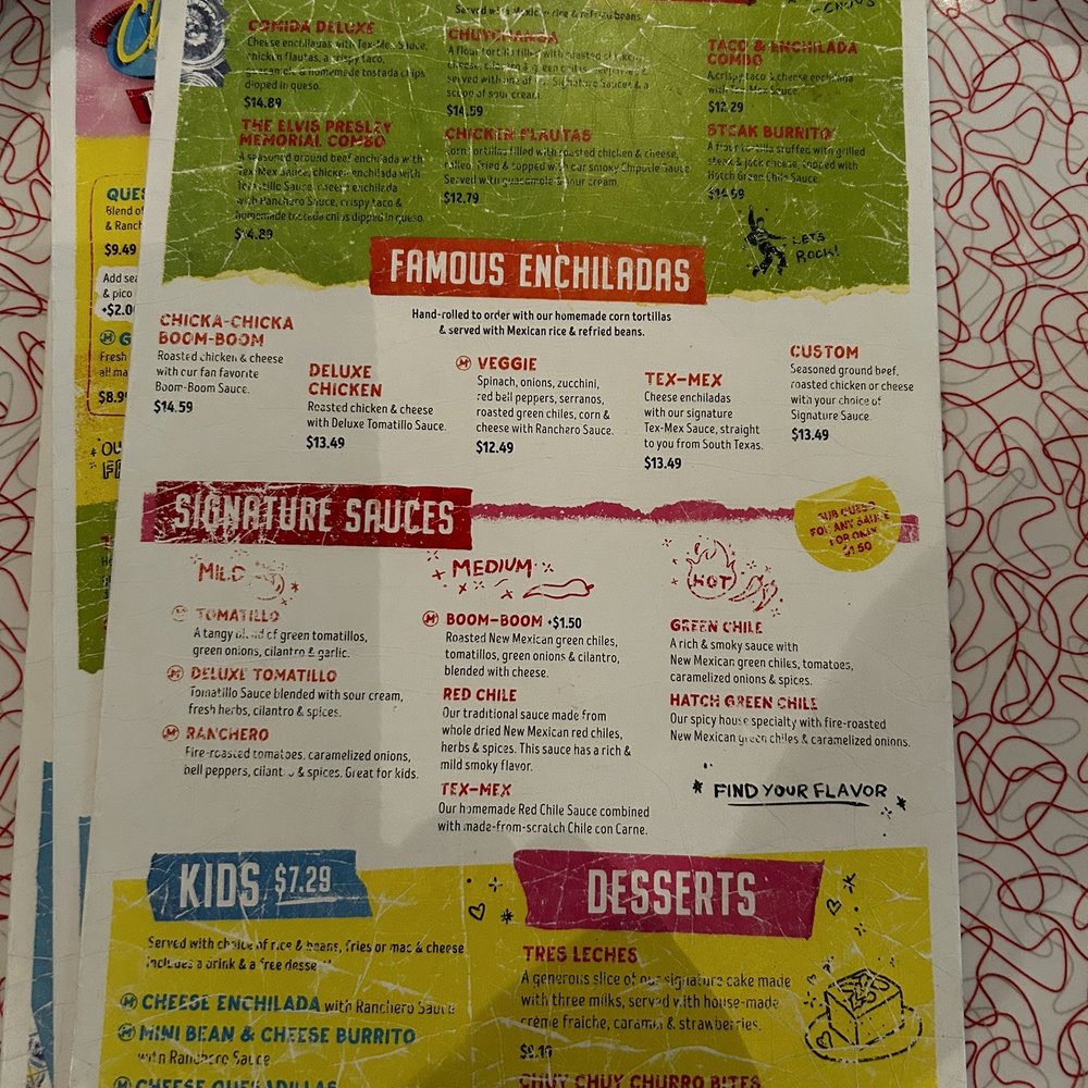Chuy's - Menu at Chuys - Tex-Mex Near Me - Kissimmee, Florida Chuy's - Menu at Chuys - Tex-Mex Near Me - Kissimmee, Florida
