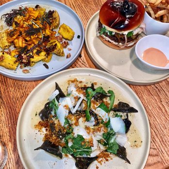 Shift Kitchen & Bar - Pumpkin Agnolotti + Celery Root Tortelletti + Shift Burger - New American Near Me - Flagstaff, Arizona Shift Kitchen & Bar - Pumpkin Agnolotti + Celery Root Tortelletti + Shift Burger - New American Near Me - Flagstaff, Arizona