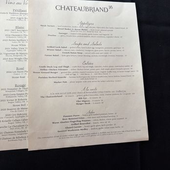 Chateaubriand 36 - Steakhouses Near Me - Ashland, Oregon Chateaubriand 36 - Steakhouses Near Me - Ashland, Oregon