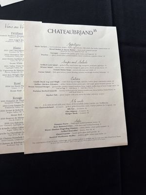 Menu photo 1 Chateaubriand 36 Ashland, OR Menu photo 1 Chateaubriand 36 Ashland, OR