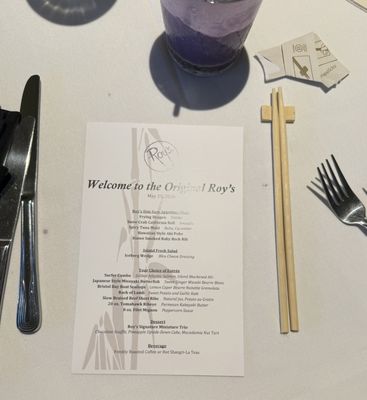 Menu photo 1 Roy's Hawaii Kai Honolulu, HI
