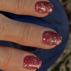 Solar Nails Spa - Festive and fun sparkly nails for the holidays :)