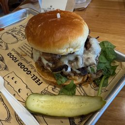 Swiss and Shroom Burger Swiss and Shroom Burger