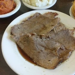 Piccadilly - Roast beef with carrot soufle and mashed potatoes