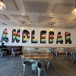 Handlebar Coffee Roasters - Love the mural and great sitting area