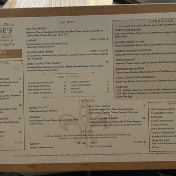 Jesses Restaurant - Lunch menu - Seafood Near Me - Magnolia Springs, Alabama Jesses Restaurant - Lunch menu - Seafood Near Me - Magnolia Springs, Alabama