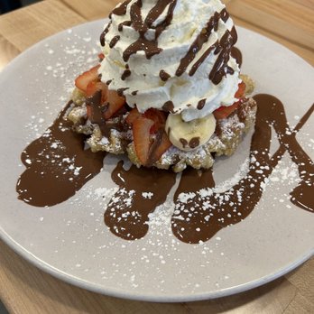 Waffle Stop - NUTELLA STRAWBERRY BANANA - Breakfast & Brunch Near Me - Silverdale, Washington Waffle Stop - NUTELLA STRAWBERRY BANANA - Breakfast & Brunch Near Me - Silverdale, Washington