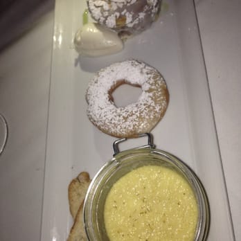 Michael's On Naples - Trio of desserts with fennel Cremino (my favorite), donut, and signature almond cake which was delicious as well. - Italian Near Me - Long Beach, California Michael's On Naples - Trio of desserts with fennel Cremino (my favorite), donut, and signature almond cake which was delicious as well. - Italian Near Me - Long Beach, California