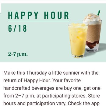 Starbucks - Happy Hour - Coffee & Tea Near Me - Reno, Nevada