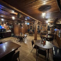 Antler Lodge Resort - Another view of the dining room area - after hours
