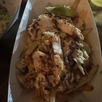 Pacific Beach Fish Shop - Loaded Fries with Mahi Mahi - Seafood Near Me - San Diego, California