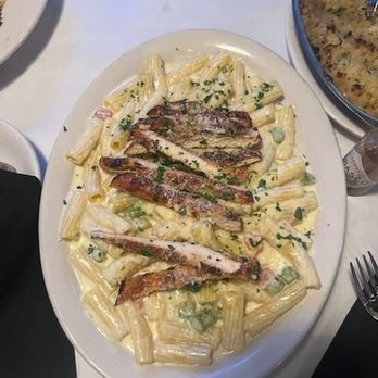 100 South Chophouse - Blackened chicken with asiago sauce - Steakhouses Near Me - Elmhurst, Illinois 100 South Chophouse - Blackened chicken with asiago sauce - Steakhouses Near Me - Elmhurst, Illinois