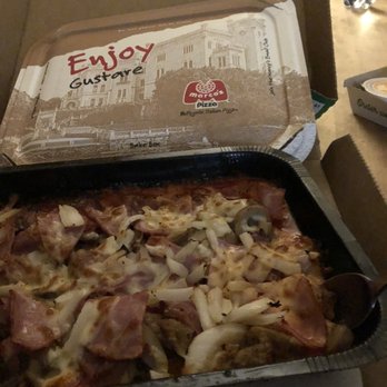 Marco's Pizza - Meat eaters pizza bowl added onions and mushroom Great for low carb wonderful flavor great sauce - Pizza Near Me - Houston, Texas
