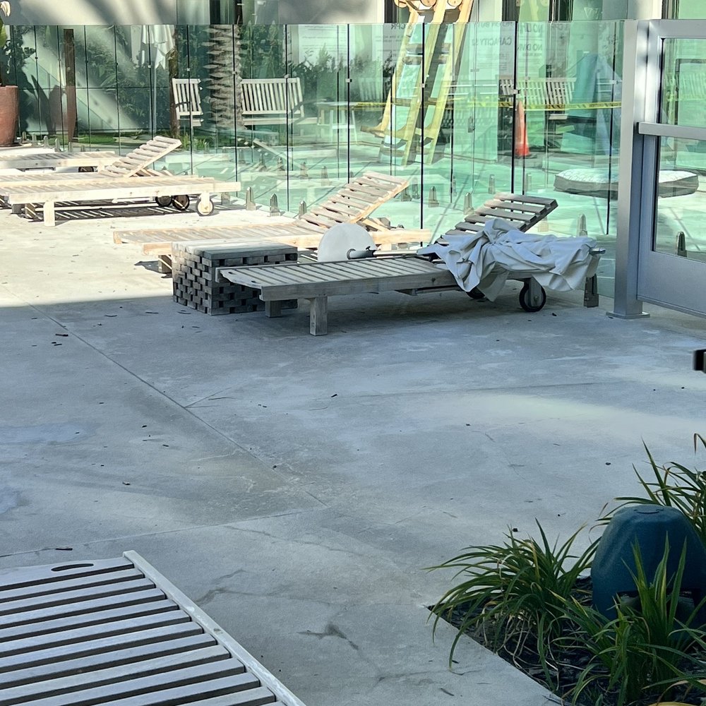 The 24 - umbrella has been laying like that for some time now. Pool area is neglected - Apartments Near Me - Los Angeles, California The 24 - umbrella has been laying like that for some time now. Pool area is neglected - Apartments Near Me - Los Angeles, California