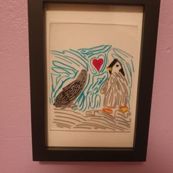 Goldenlight Visions - Frame on my nephew's shrinkydink-style artwork