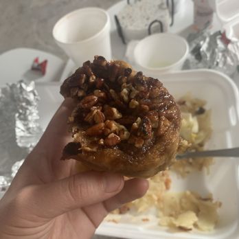Tommy's Diner - Pecan Roll- homemade deliciousness! Home Fries. Pecan Roll. #5: 2 Eggs, Bacon, Sausage or Ham - Diners Near Me - Columbus, Ohio Tommy's Diner - Pecan Roll- homemade deliciousness! Home Fries. Pecan Roll. #5: 2 Eggs, Bacon, Sausage or Ham - Diners Near Me - Columbus, Ohio