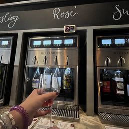 a person holding a glass of wine