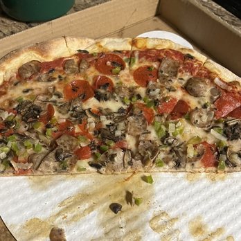 Coley's Pizza - Mean Supreme - we had already eaten half of it before I took the picture - Pizza Near Me - Pembroke Pines, Florida Coley's Pizza - Mean Supreme - we had already eaten half of it before I took the picture - Pizza Near Me - Pembroke Pines, Florida